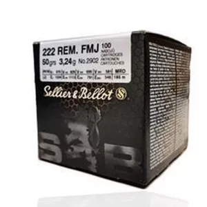 Kulový náboj Sellier & Bellot 222 Rem. FMJ 3,24 g bulk