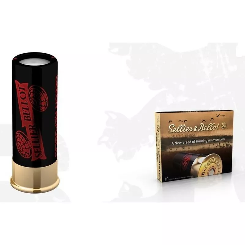 Brokový náboj Sellier & Bellot 12/65 Red and Black 33,5 g, brok 4,0 mm