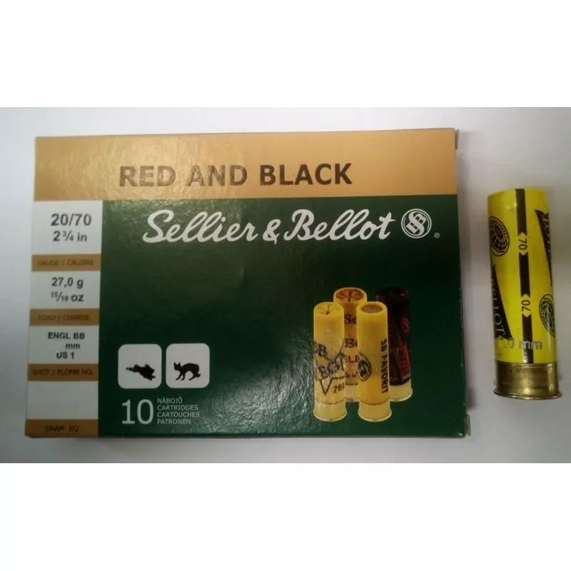 Náboj S&B 20/70 Red&Black 27 g, brok 3,5 mm
