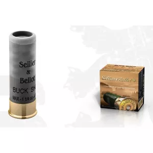 Brokový náboj Sellier & Bellot 12/70 Buck Shot 36 g, brok 6,83 mm