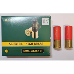 Brokový náboj Sellier & Bellot 12/70 Extra High Brass 34g, brok 3,5 mm