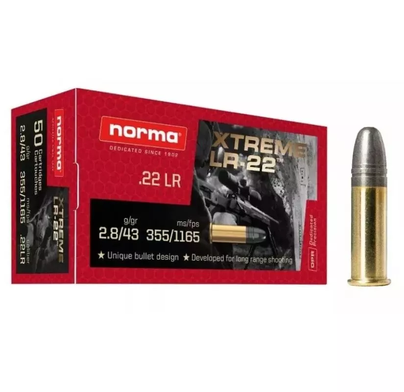 Náboj Norma 22 LR Xtreme 2,8 g