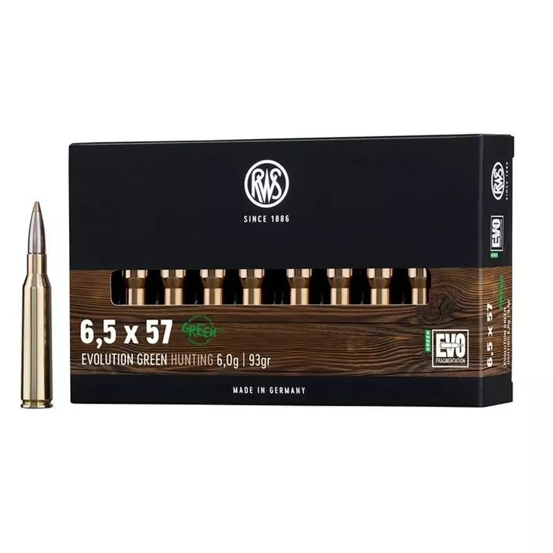 Náboj RWS 6,5x57 EVO green 6,0g