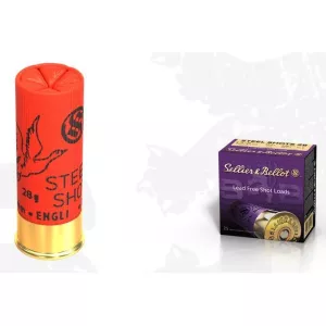 Brokový náboj Sellier & Bellot 12/70 Steel Shots 28 g, brok 2,79 mm