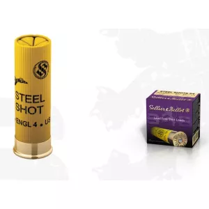 Brokový náboj Sellier & Bellot 20/67,5 Steel Shot 24 g, brok 3,81 mm