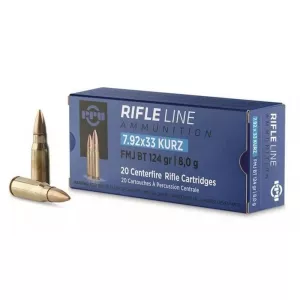 Kulový náboj Prvi Partizan 7,92x33 FMJ 8,0 g / 124 gr