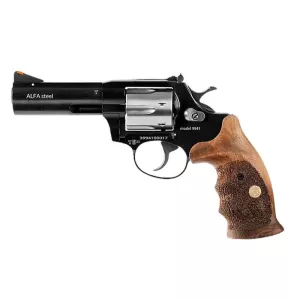Revolver flobert Alfa 9941 4" 9 mm Flobert - černěný, nerezový válec, dřevo