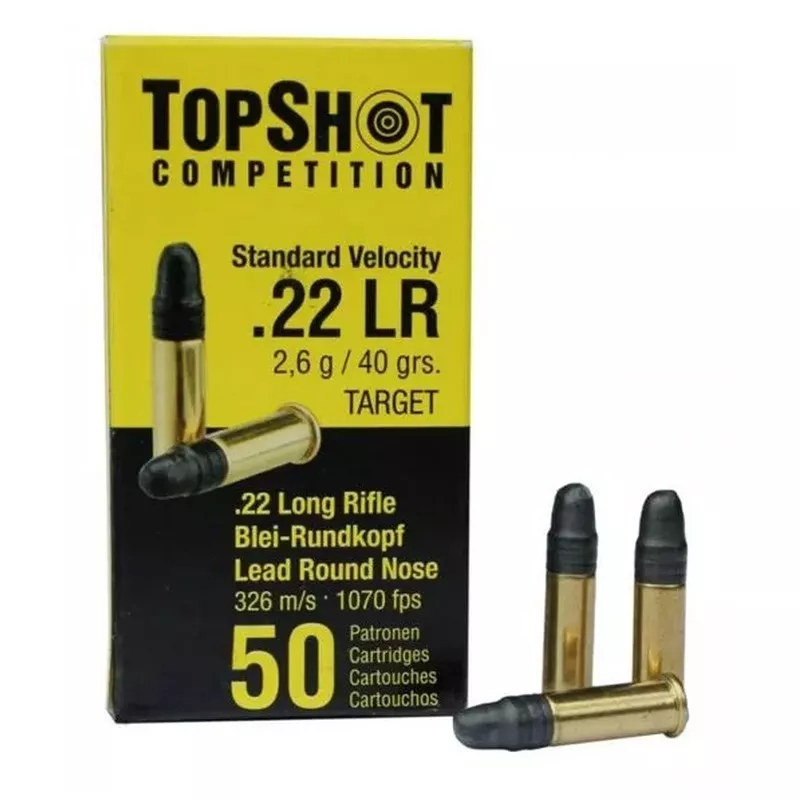 Náboj TopShot 22LR Standard Velocity LRN 2,6 g / 40 gr