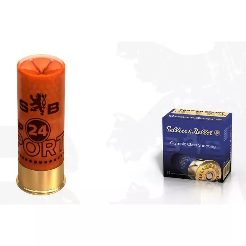 Náboj S&B 12/70 Trap 24 Sport, brok 2,25 mm