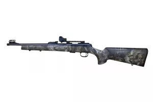 Opakovací malorážka CZ 457 Synthetic Camo 22 LR + kolimátor + tlumič- BAZAR Malorážka CZ 457 Synthetic camo 22 LR + kolimátor - KOMISE