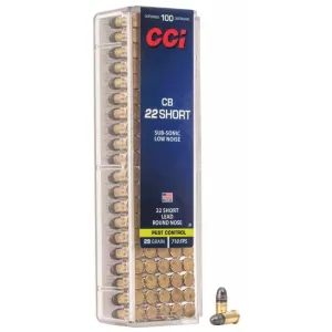 Malkorážkový náboj CCI CB 22 Short Subsonic LRN 1,88 g / 29 gr
