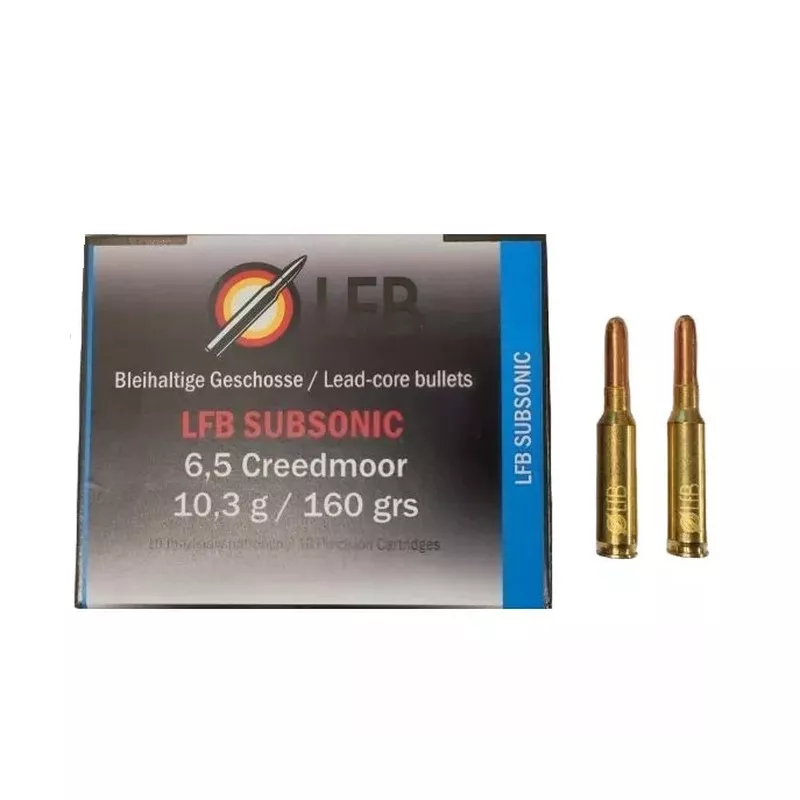 Náboj LFB 6,5 Creedmoor Subsonic TM 10,3 g