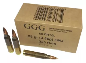 Kulový náboj GGG 223 Rem. FMJ 3,6 g / 55 gr