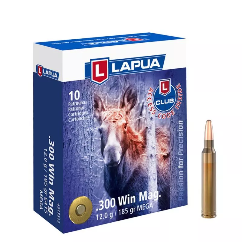 Kulový náboj Lapua 300 Win Mag Mega 12 g / 185 gr