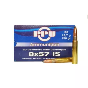 Kulový náboj Prvi Partizan 8x57 JS SP 12,7 g / 196 gr