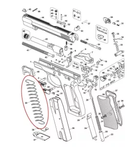 Originál pružina zásobníku CZ75, CZ85 Pružina zásobníku CZ75, CZ85