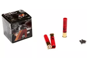 Brokový náboj YAS 36/410x63 Buckshot, brok 5,0 mm