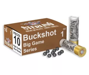 Brokový náboj Sterling 16/70 Buck Shot 28 g / 432 gr