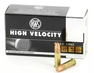 Malorážkový náboj RWS High Velocity 22 LR 2,6 g