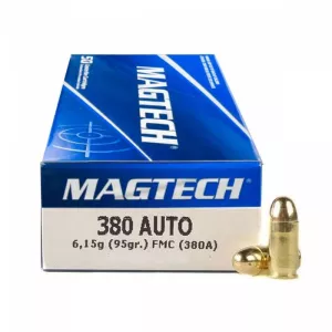 Pistolový náboj Magtech 9 Browning FMJ 6,15 g / 95 gr