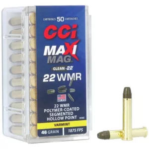 Náboj CCI 22 WMR MAXI MAG Clean-22 SHP 2,98 g / 46 gr