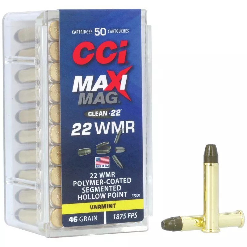 CCI 22 WMR MAXI-MAG Clean-22 Segmented HP  2,98 g / 46 gr