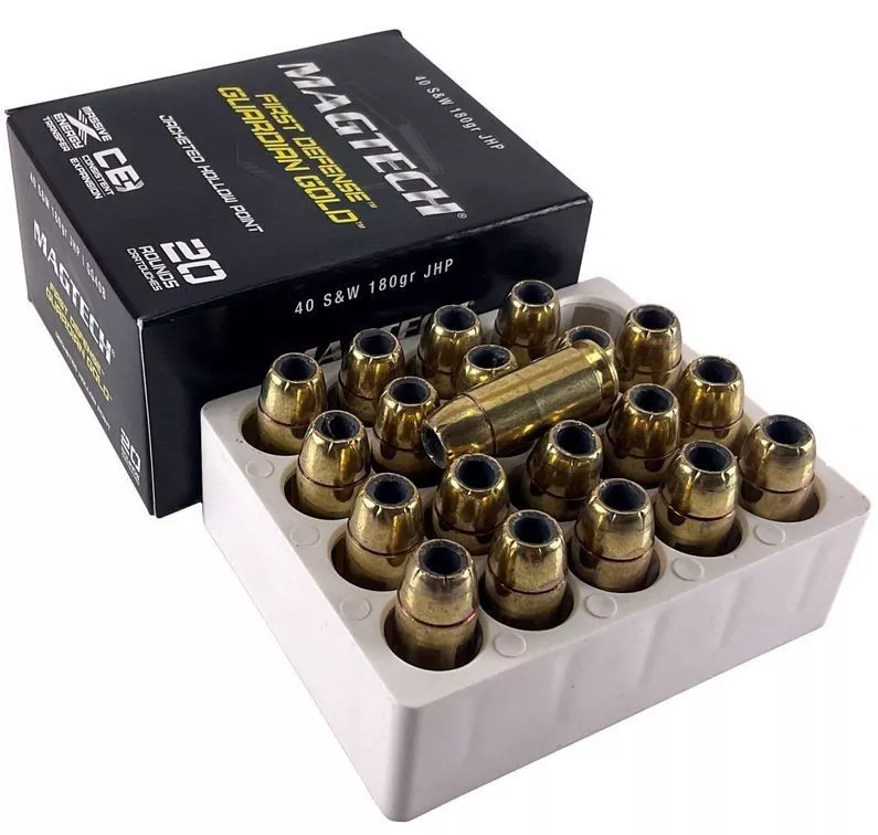 Pistolový náboj Magtech 40 S&W JHP Guardian Gold 11,66g