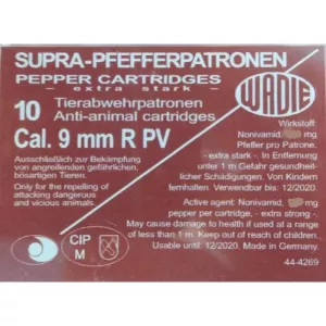 Plynový náboj Wadie 9 mm R  Supra Pepper