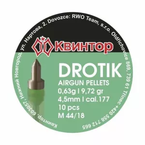 Šipky do vzduchové pušky 4,5 mm Kvintor Drotik Šipky do vzduchové pušky 4,5 mm Kvintor Drotik