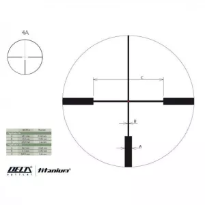 Puškohled Delta Optical Titanium 2,5-10x56 HD, 4A Delta Optical Titanium 2,5-10x56 HD