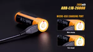 USB nabíjecí baterie Fenix ARB-L18-2600U 18650 2600 mAh Fenix ARB-L18-2600U 18650 2600 mAh