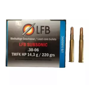 Kulový náboj LFB 30-06 Spring. TMFK HP 14,3 g Subsonic