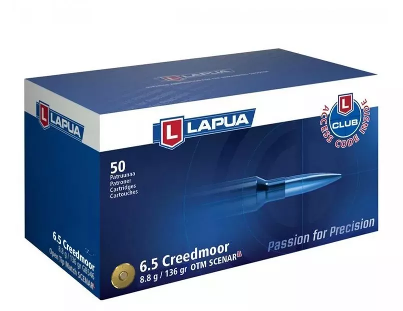 Náboj Lapua 6,5 Creedmoor Scenar 8,8 g / 136 gr