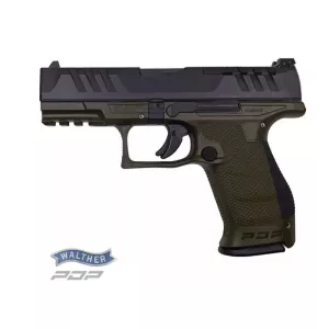 Samonabíjecí pistole Walther PDP Compact OD Green 4" 9mm luger
