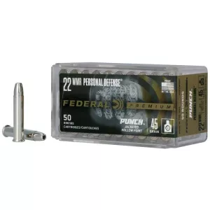 Malorážový náboj Federal 22 WMR Personal Defense Punch JHP 2,90 g / 45 gr