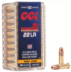 Malorážkový náboj CCI 22 LR Velocitor CP HP 2,59 g / 40 gr