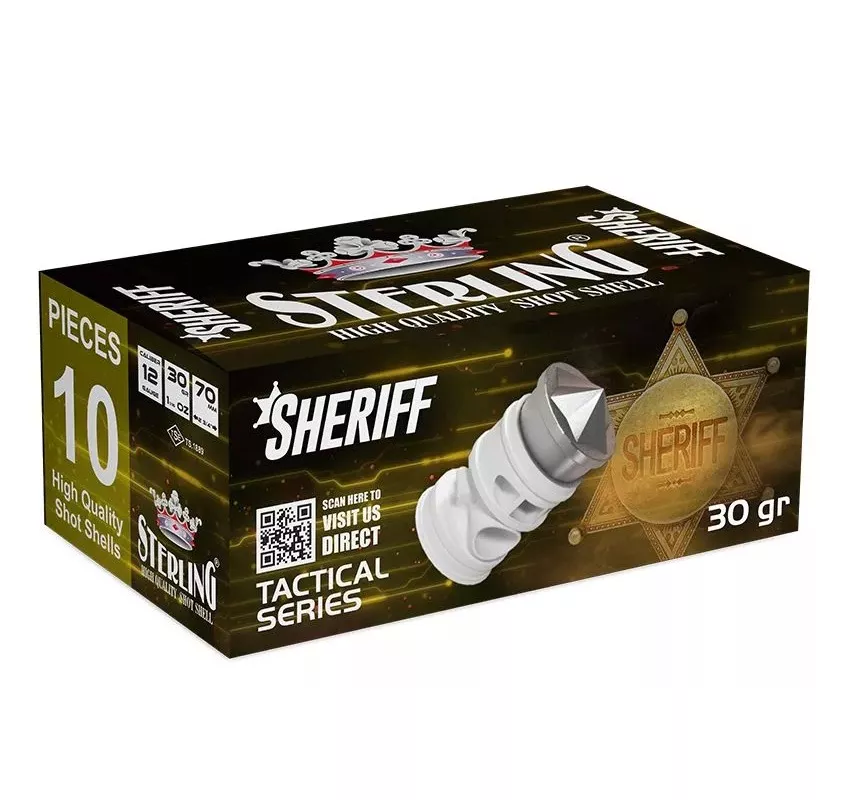 Brokový náboj Sterling 12/70 Sheriff Slug 30g