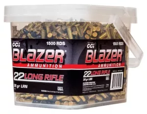 Malorážkový náboj Blazer 22 LR HV LRN 2,46 g / 38 gr sypačky 1500 ks 