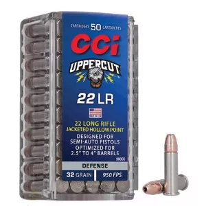 Malorážkový náboj CCI 22 LR Uppercut JHP 32 gr