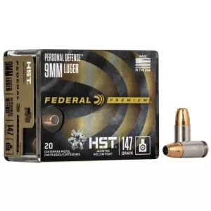 Pistolový náboj Federal 9 Luger HST JHP  Subsonic 9,5 g / 147 gr