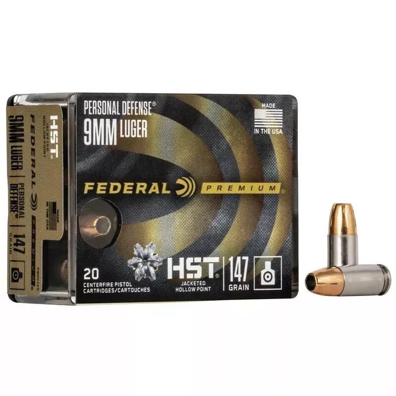 Náboj Federal 9 mm Luger HST JHP Subsonic 9,5 g / 147 gr