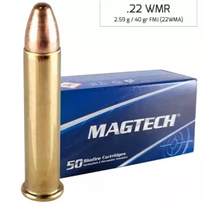 Malorážkový náboj Magtech 22 WMR FMJ 2,59 g / 40 gr