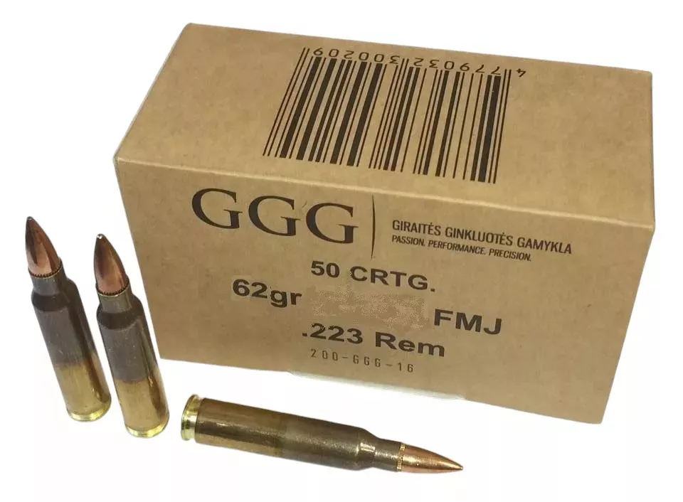Náboj GGG 223 Rem. FMJ 4 g / 62 gr