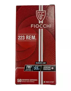 Kulový náboj Fiocchi 223 Rem. FMJ 3,6 g / 55 gr