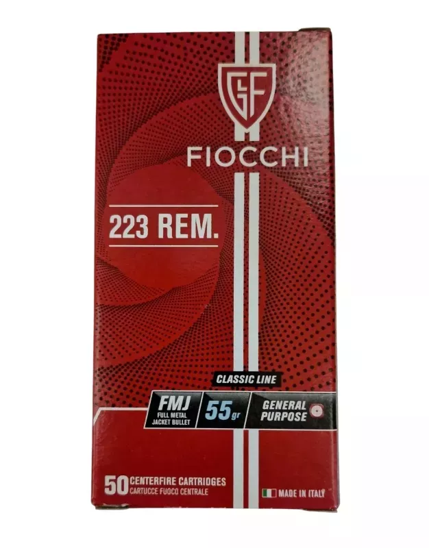 Kulový náboj Fiocchi 223 Rem. FMJ 3,6 g / 55 gr