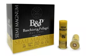 Brokový náboj Baschieri & Pellagri 20/70 Semi Magnum 32 g, brok 3,1 mm