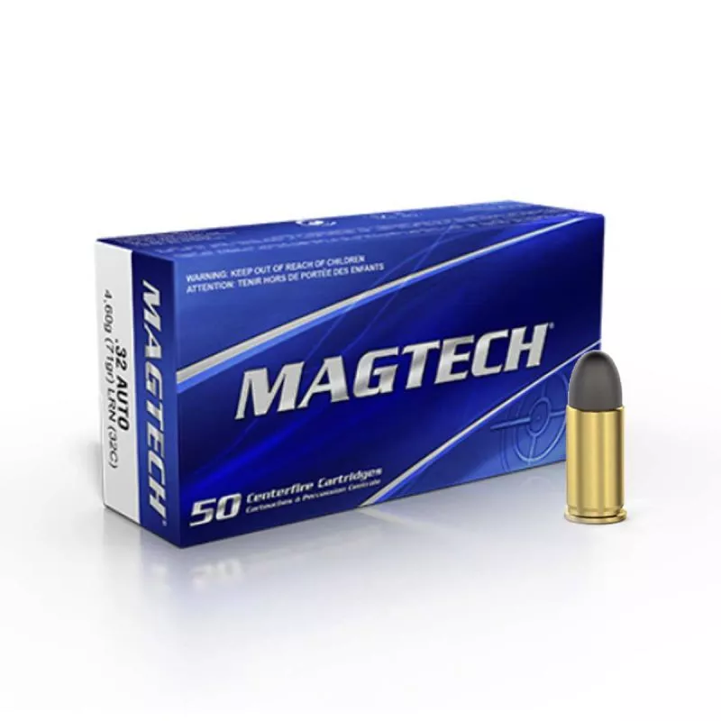 Pistolový náboj Magtech 7,65 Browning LRN 4,62 g / 71 gr