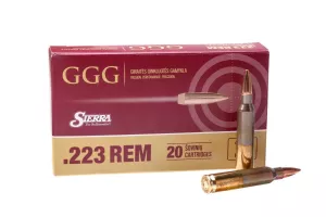 Kulový náboj GGG 223 Rem. HPBT Sierra MatchKing 4,99 g / 77 gr