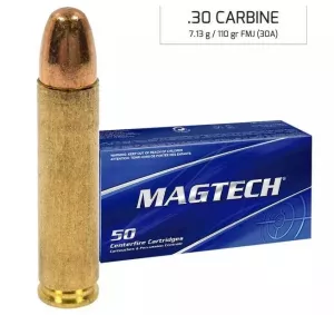 Kulový náboj Magtech 30 Carbine FMJ 7,13 g / 110 gr