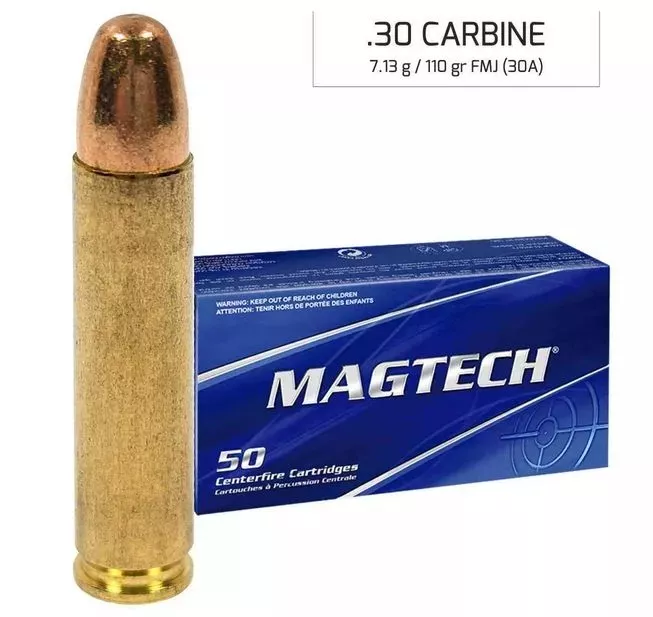 Náboj Magtech 30 Carbine FMJ 7,13 g / 110 gr